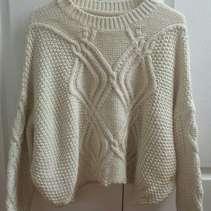 Soft and slouchy cable sweater